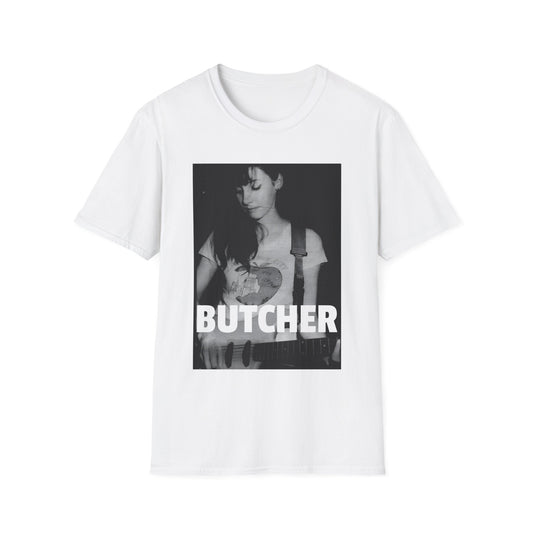 bilinda butcher from my bloody valentine playing guitar tshirt