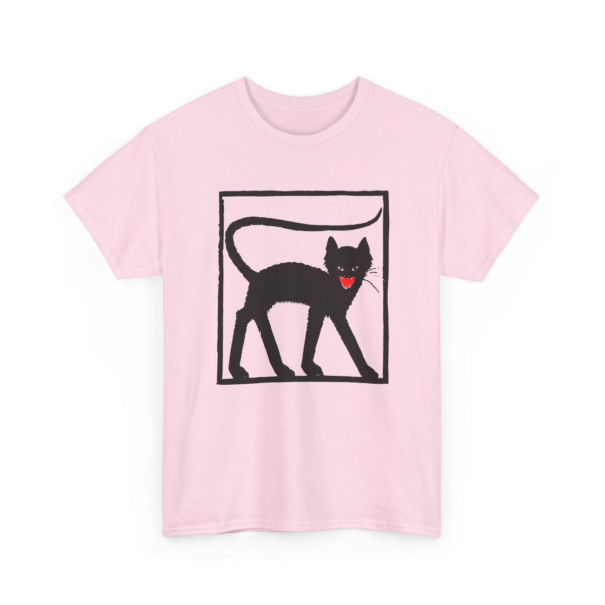 1925 black cat woodcut print by wiktoria gorynska tshirt