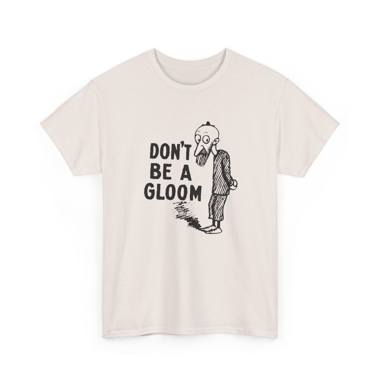 don't be a gloom vintage reproduction of a tokio cigarette pin by t.e powers gloom and joy unisex cotton tee