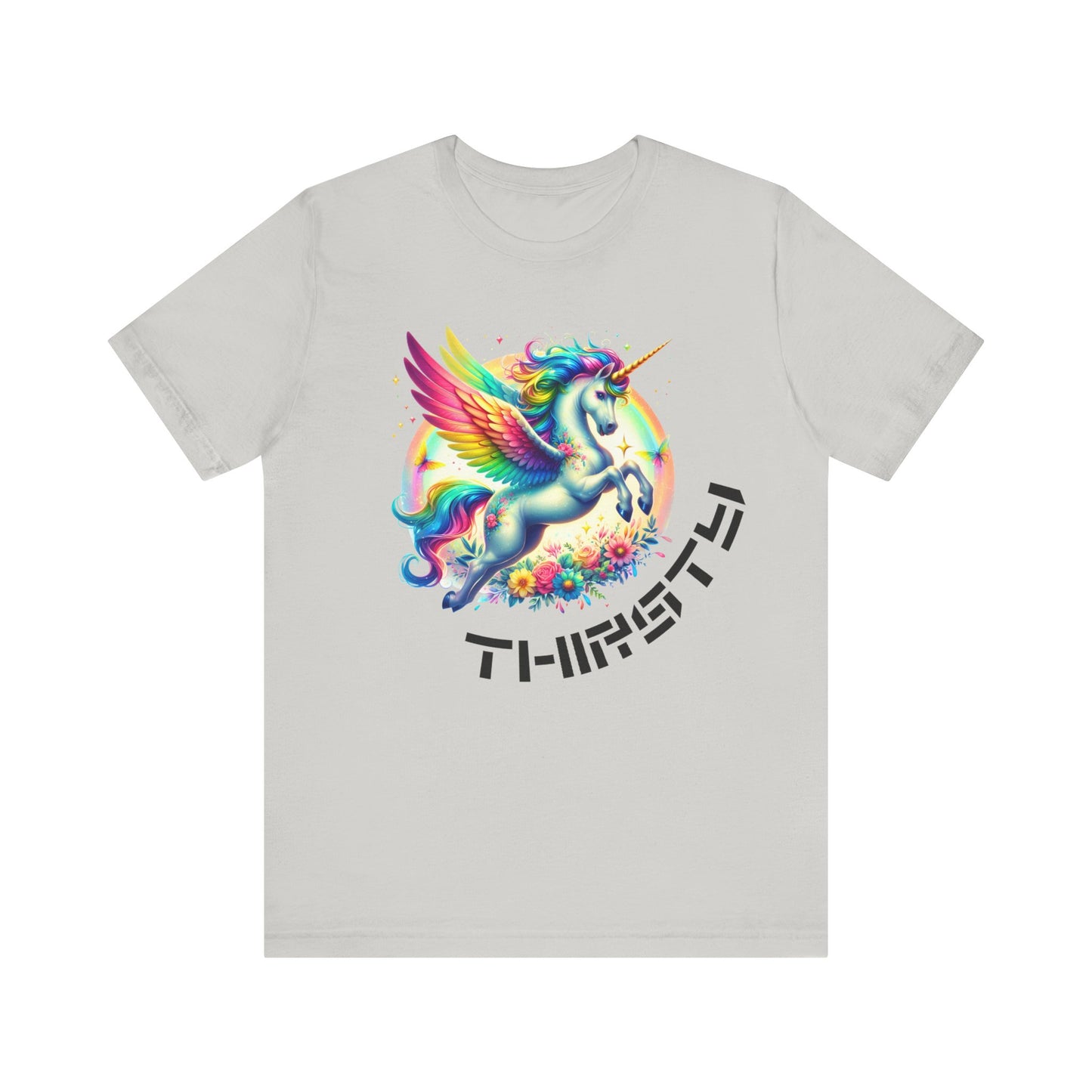 thirsty unicorn tshirt (technically alicorn)