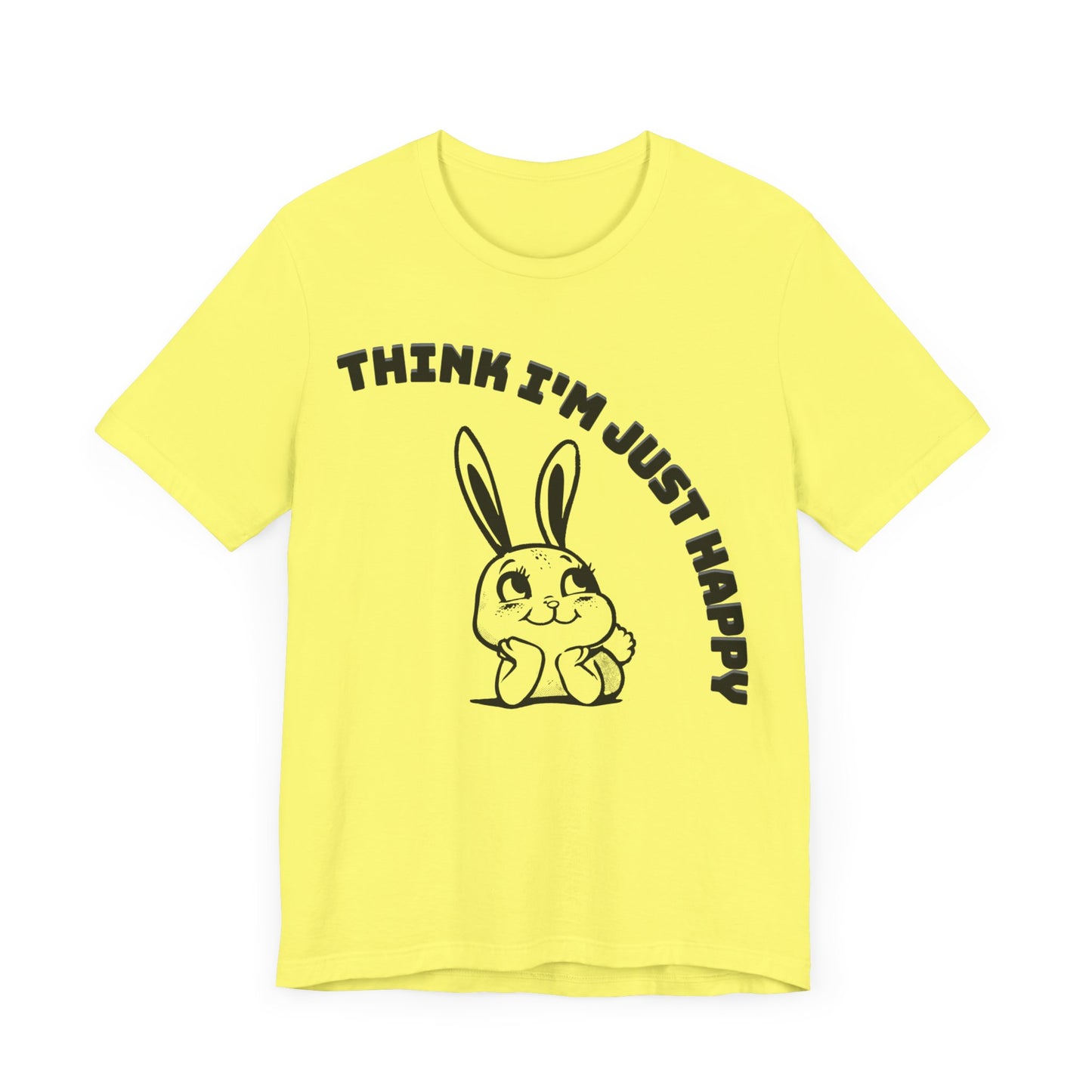 think I'm just happy nirvana song lyrics tshirt