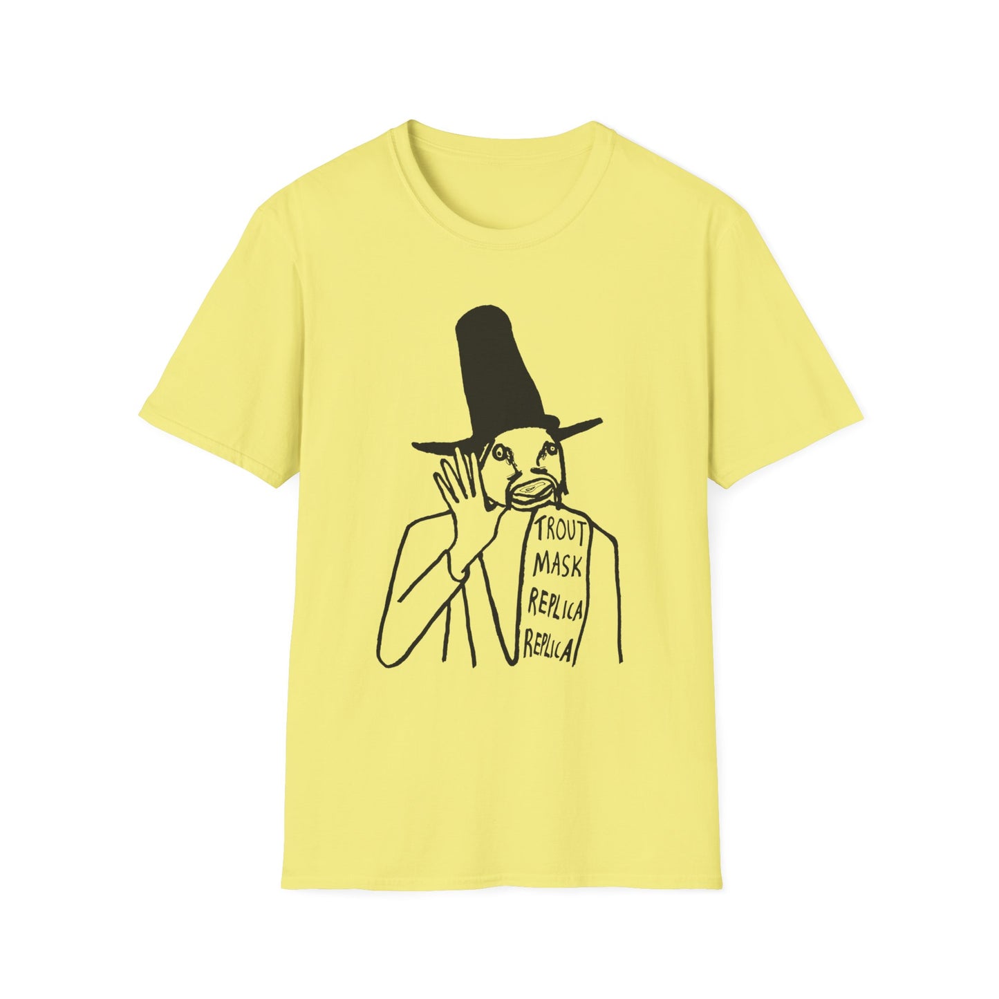 captain beefheart 1969 trout mask replica album replica original drawing tshirt