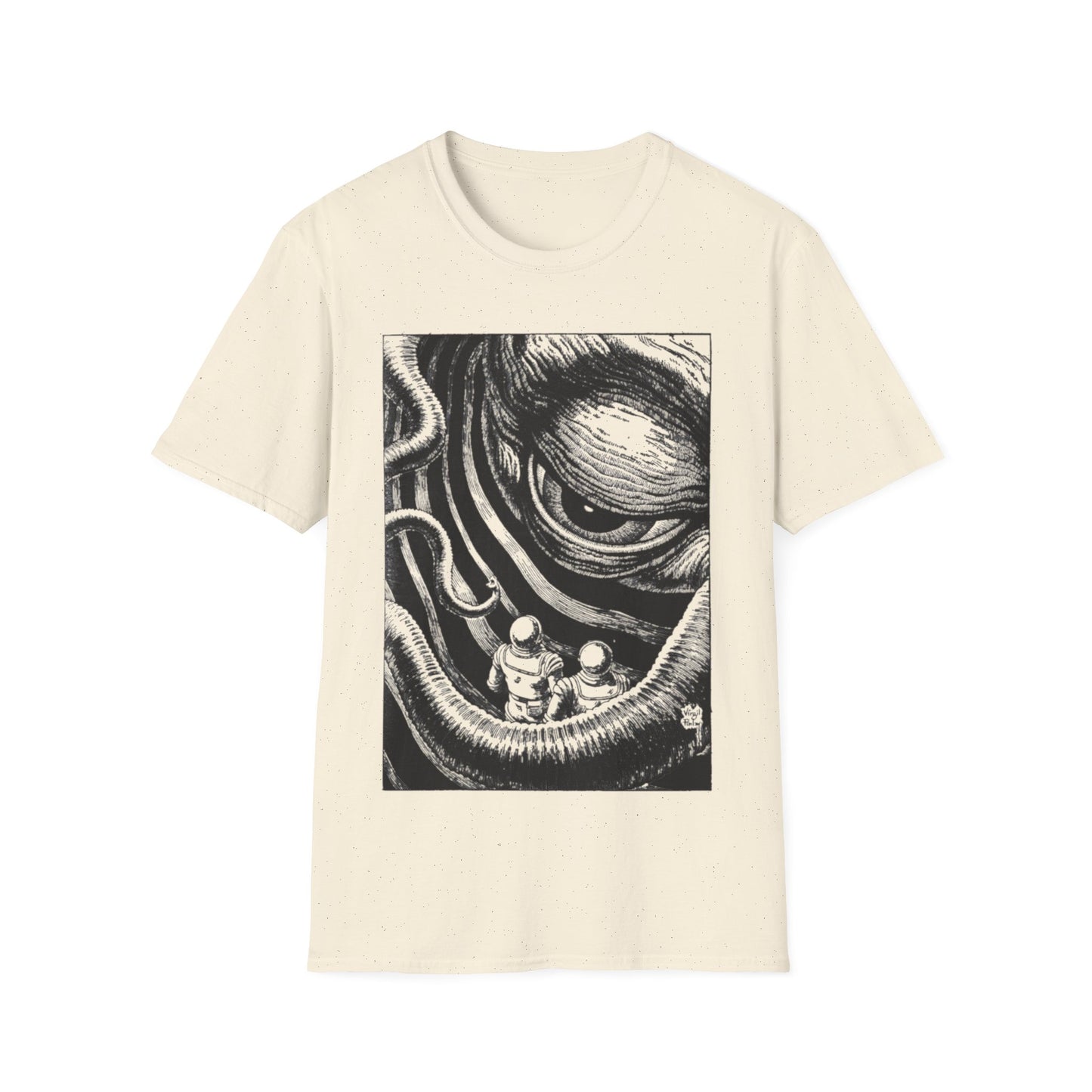 virgil finlay illustration "on the edge of the galaxy" tshirt