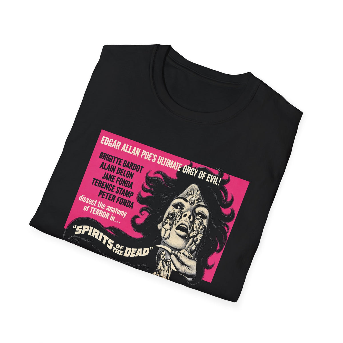 spirits of the dead 1968 horror trilogy movie poster tshirt