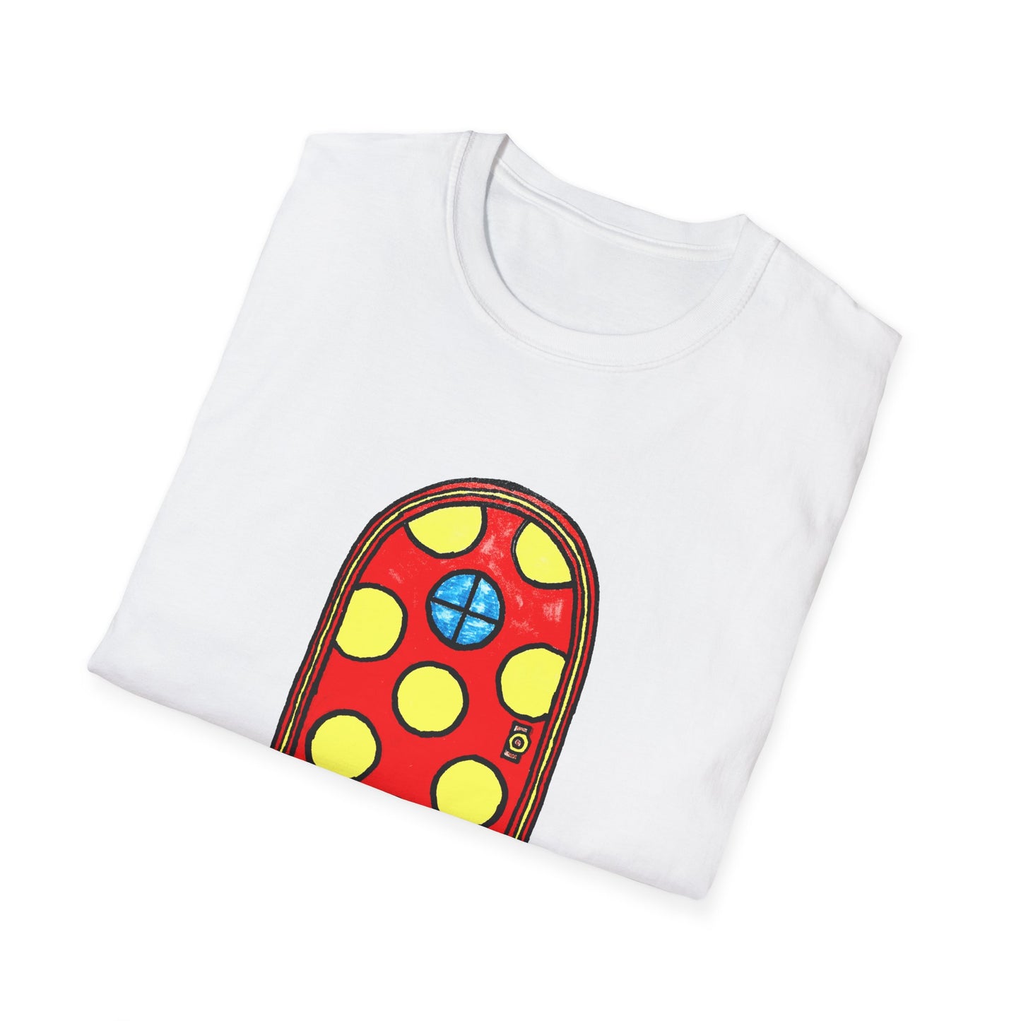 polka dot door original drawing tshirt