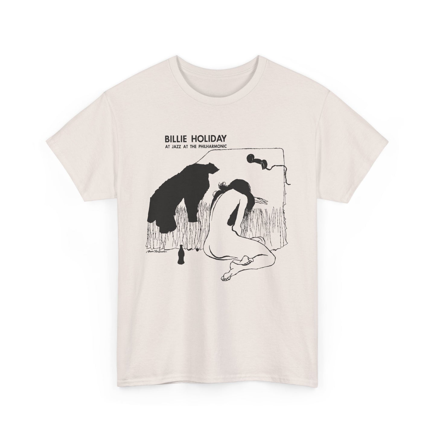 1954 billie holiday at jazz at the philharmonic slightly stretched graphic tshirt