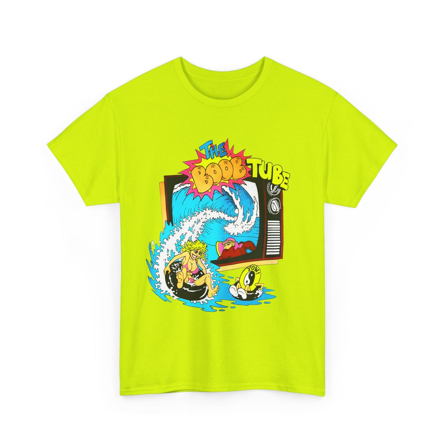1980s boob tube surf style tv reproduction tshirt