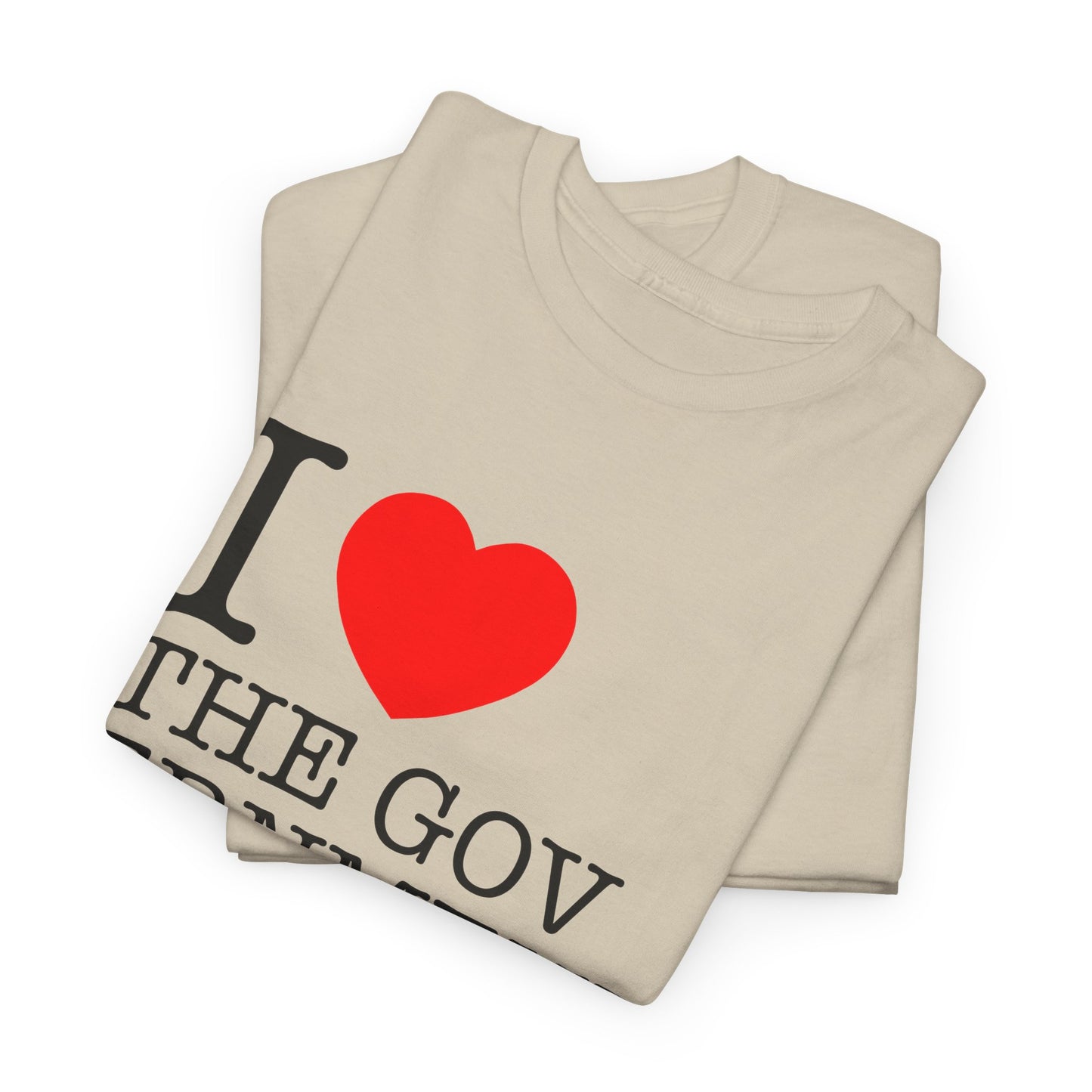 i heart the government tshirt