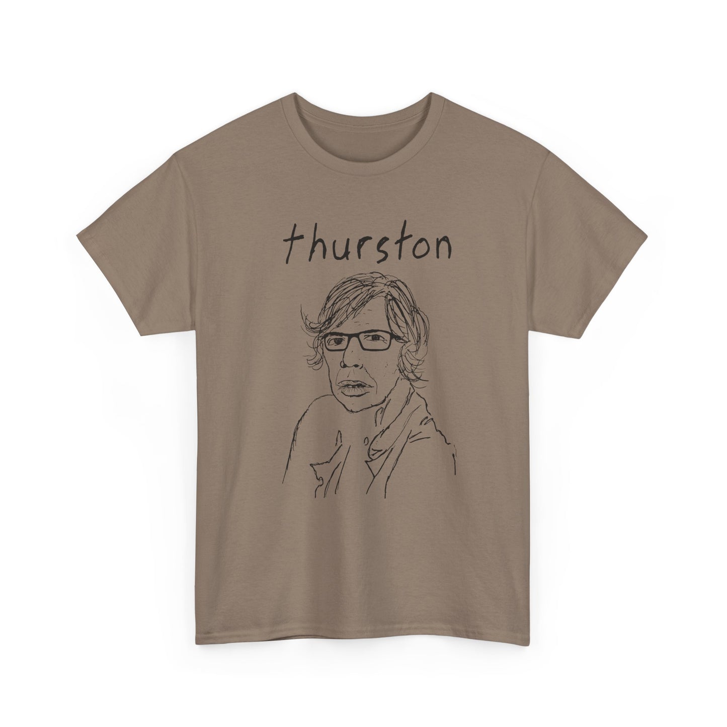 original drawing thurston moore with name tshirt