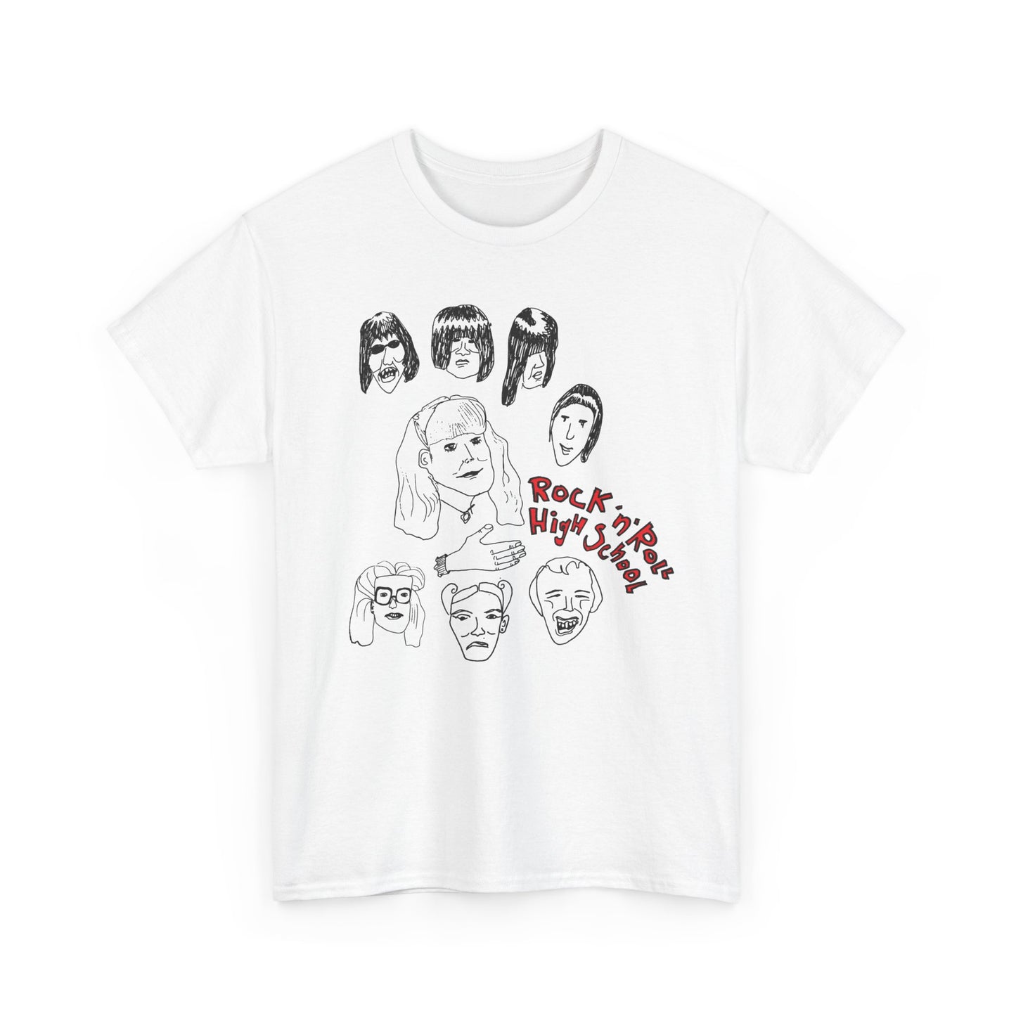 rock n roll high school bizarre original drawing tshirt