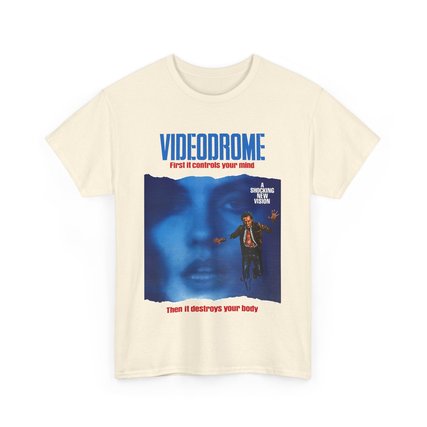 david cronenberg's videodrome 1983 alternate movie poster tshirt