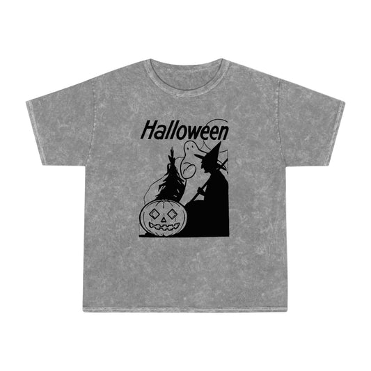 antique halloween graphic reproduction mineral wash tshirt