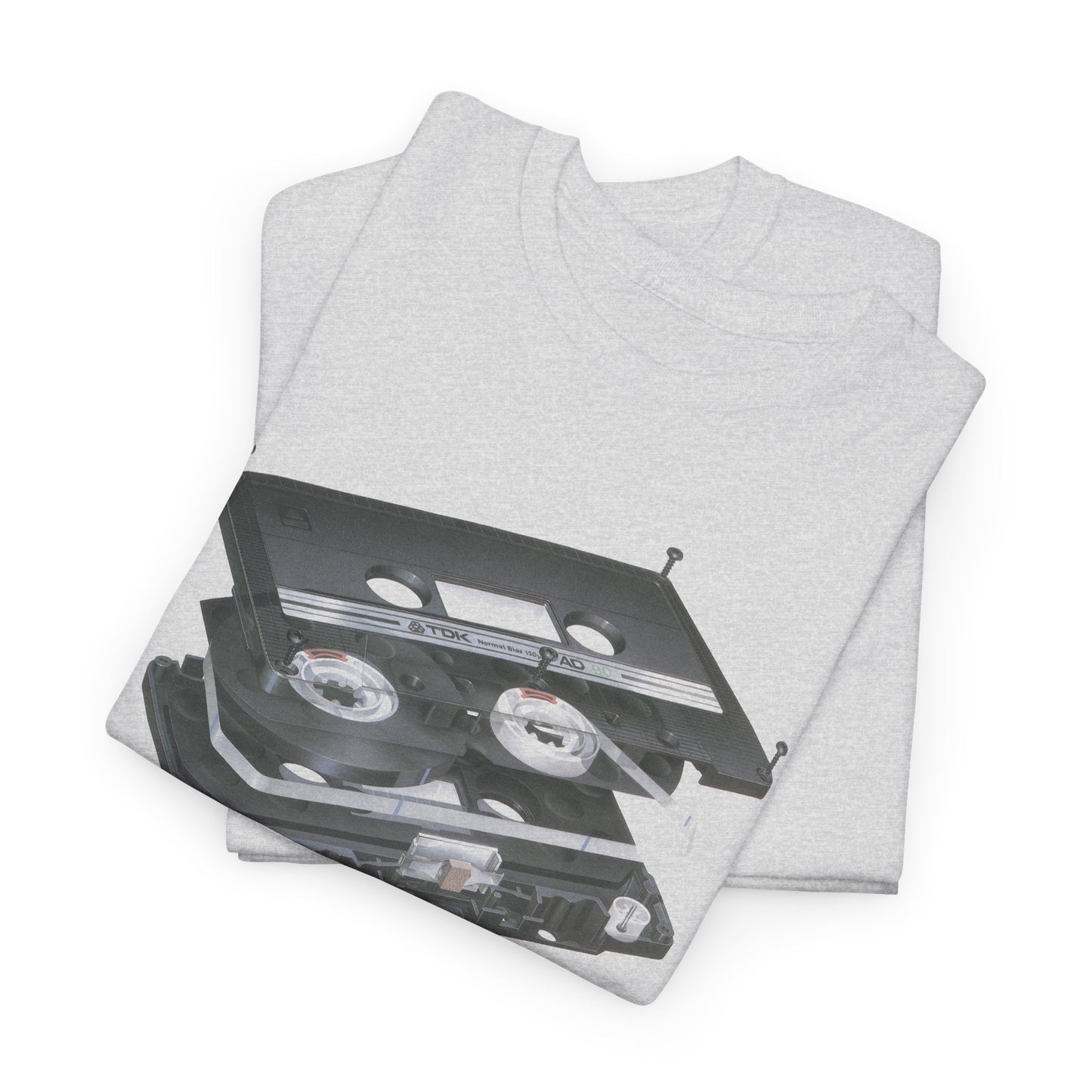 exploded view cassette tape hisashi saito 1980 airbrush graphic tshirt