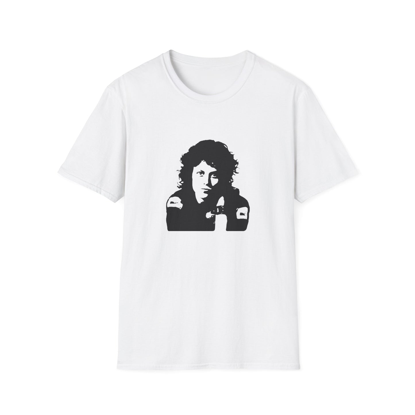 lieutenant ripley from alien 1979 stencil in black tshirt