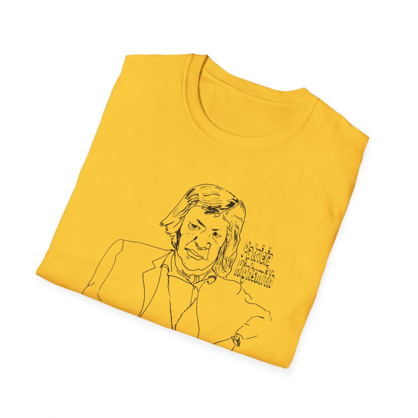 original drawing of patricia highsmith I find the public passion for justice quite boring and artificial tshirt