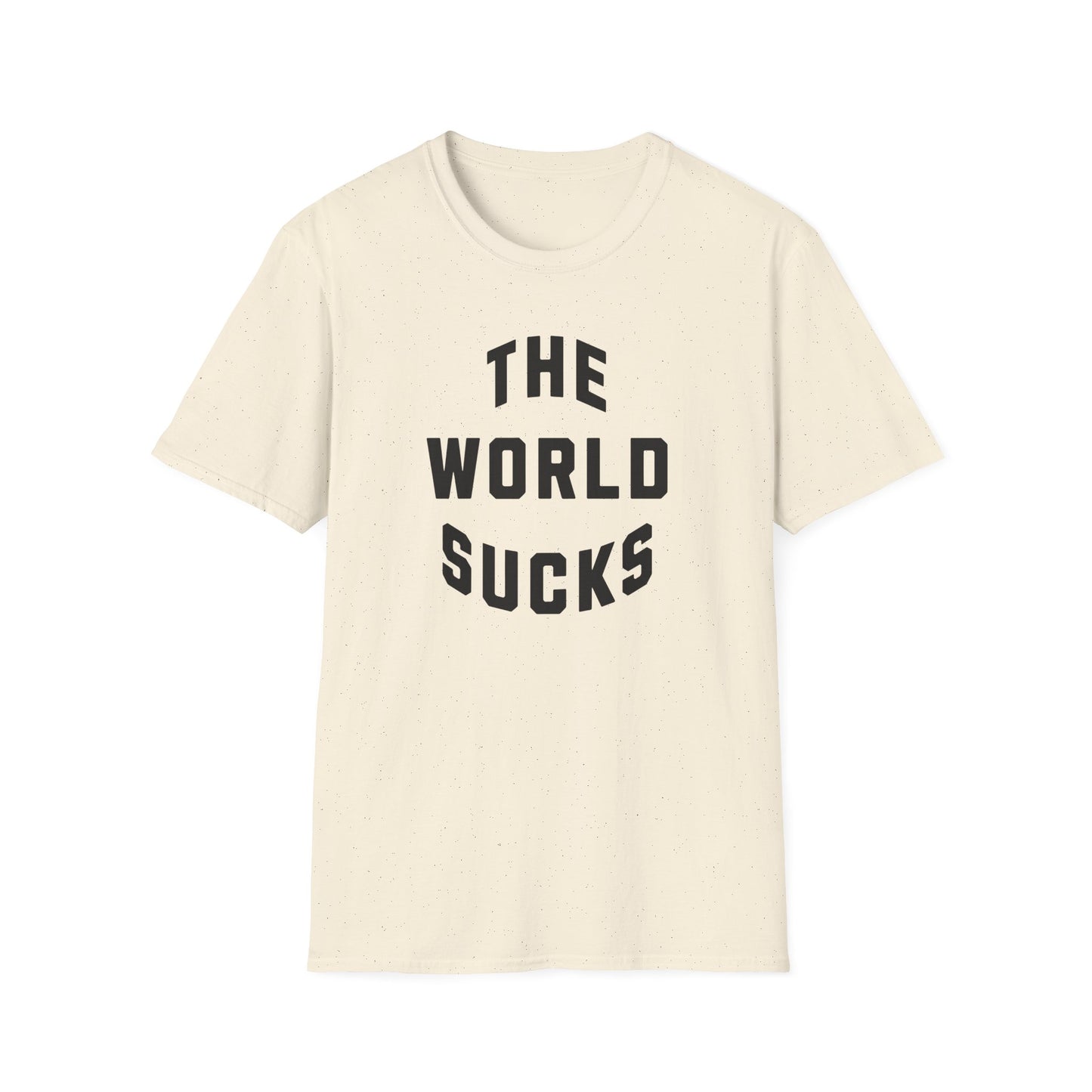 the world sucks vintage design tshirt