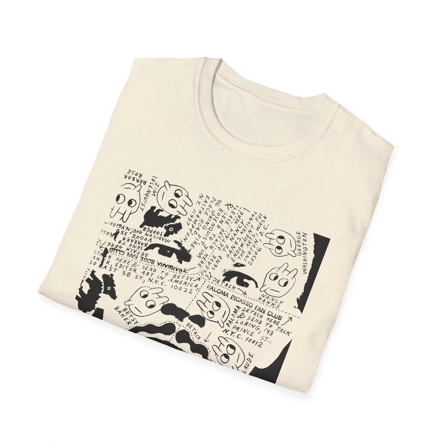 ray johnson's face tshirt