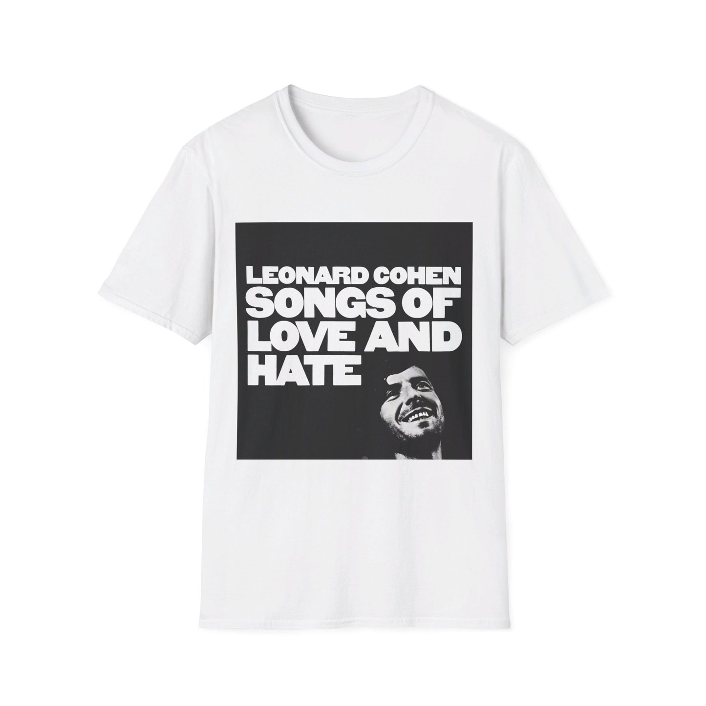 leonard cohen 1971 songs of love and hate album tshirt