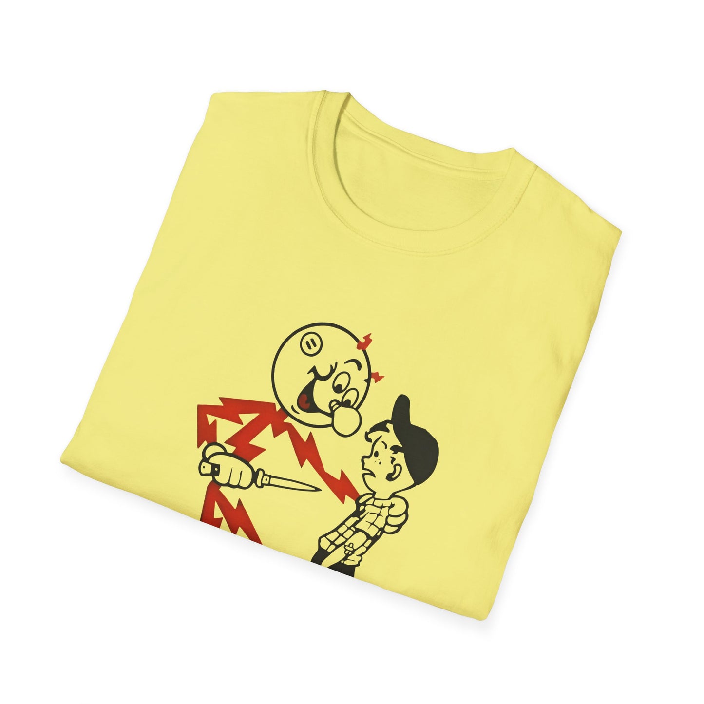 reddy kilowatt electricity will kill you vintage logo reproduction tshirt