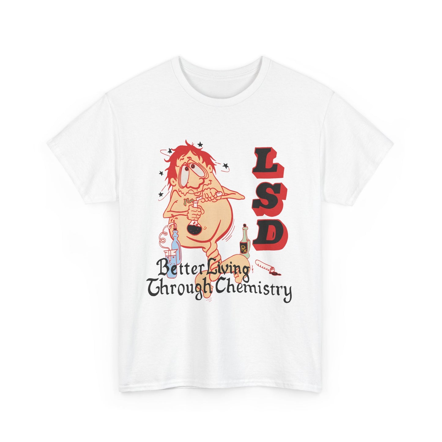 1967 better living through chemistry lsd graphic reproduction tshirt