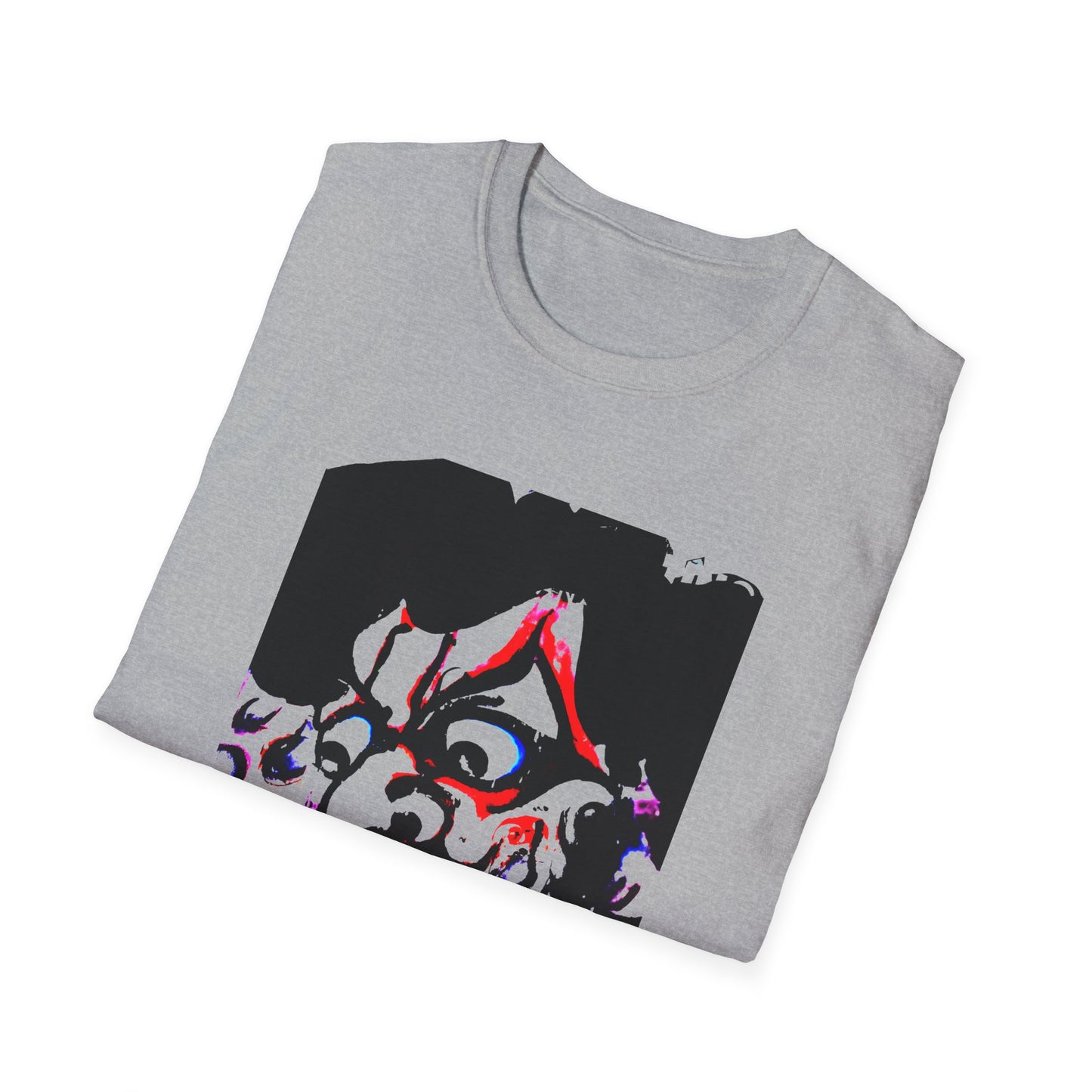 kawanabe kyosai 1831 to 1889 demon face modern edit reproduction tshirt