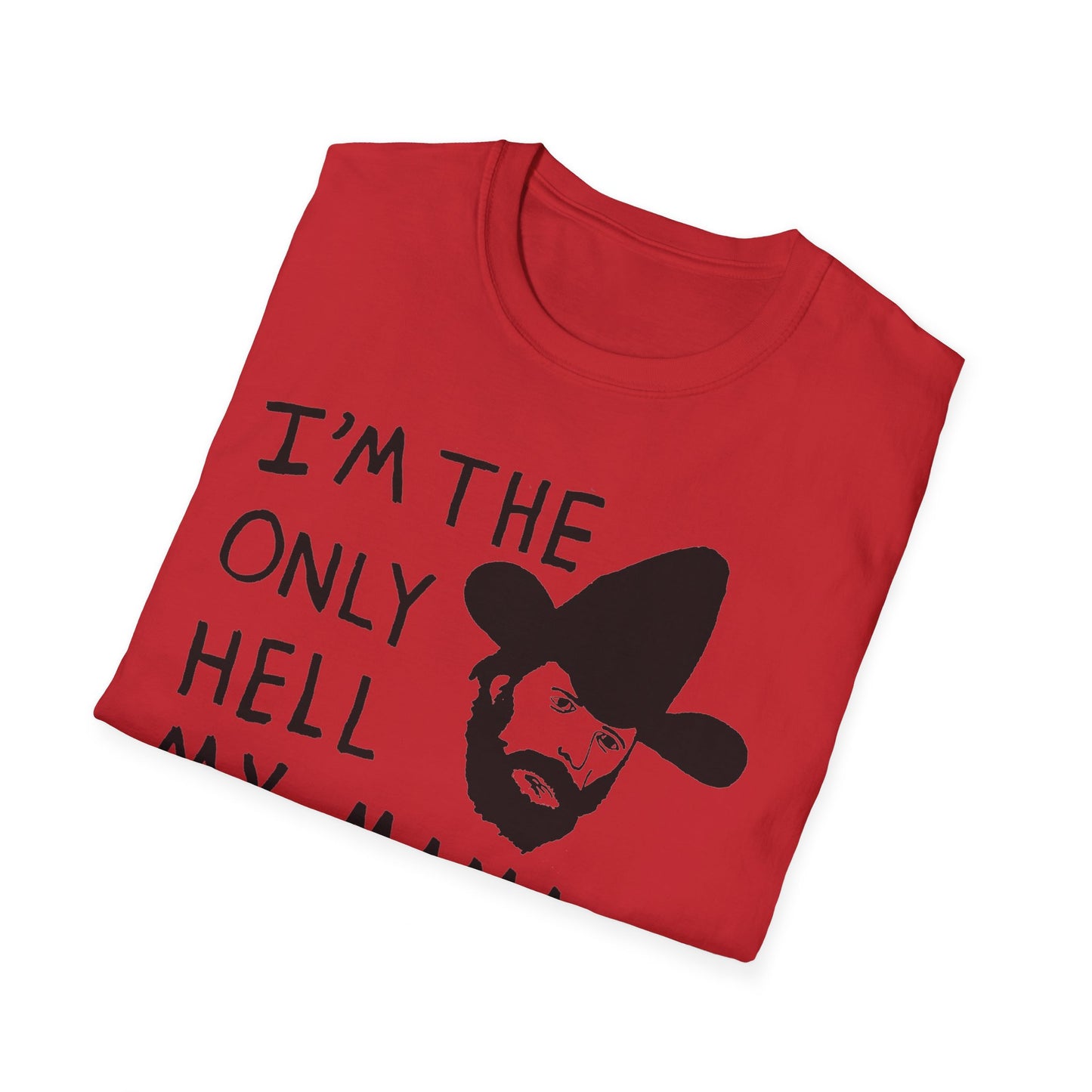 johnny paycheck 1970's country outlaw legend i'm the only hell my mama ever raised original drawing tshirt