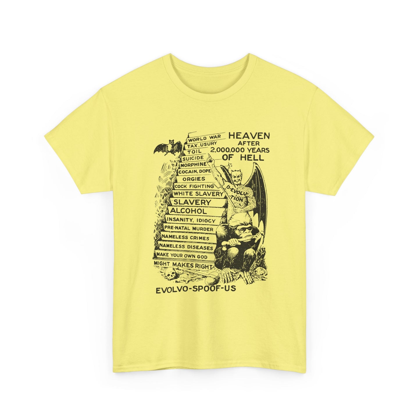 jocko-homo heavenbound b. h. shadduck 1925 religious pamphlet page six tshirt