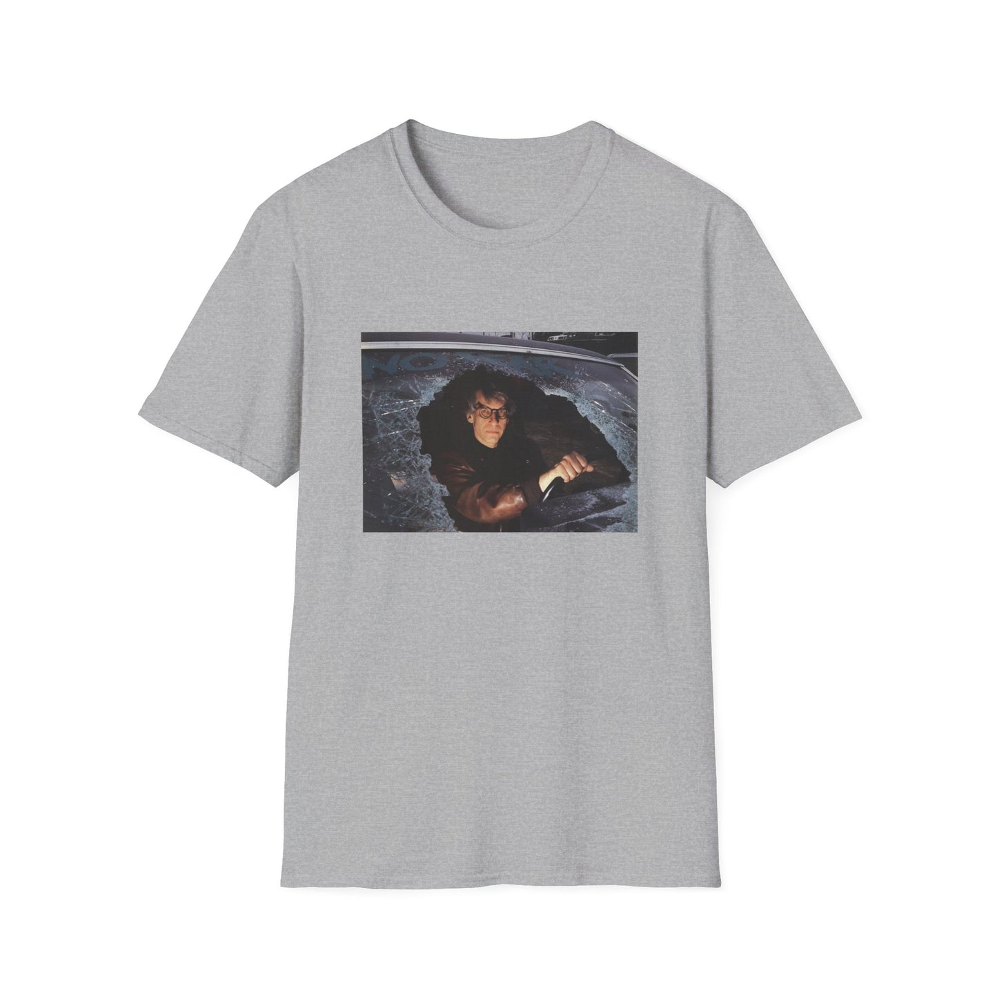 david cronenberg in a car window says no fear tshirt
