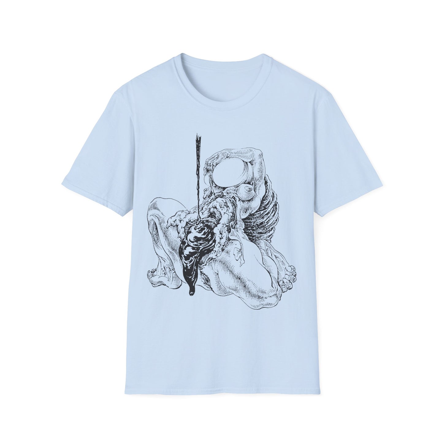 sibylle ruppert drawing from 1975 german avant garde journal tshirt