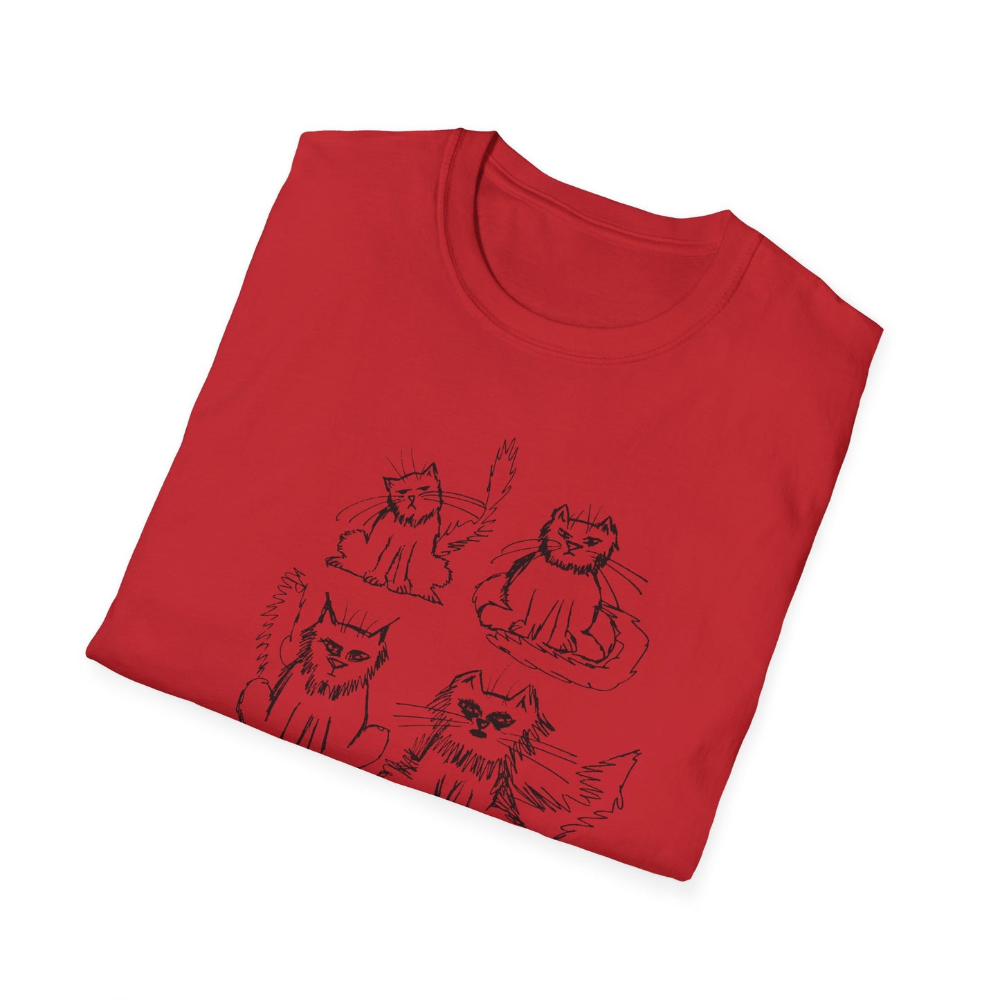 original drawing another six cats tshirt