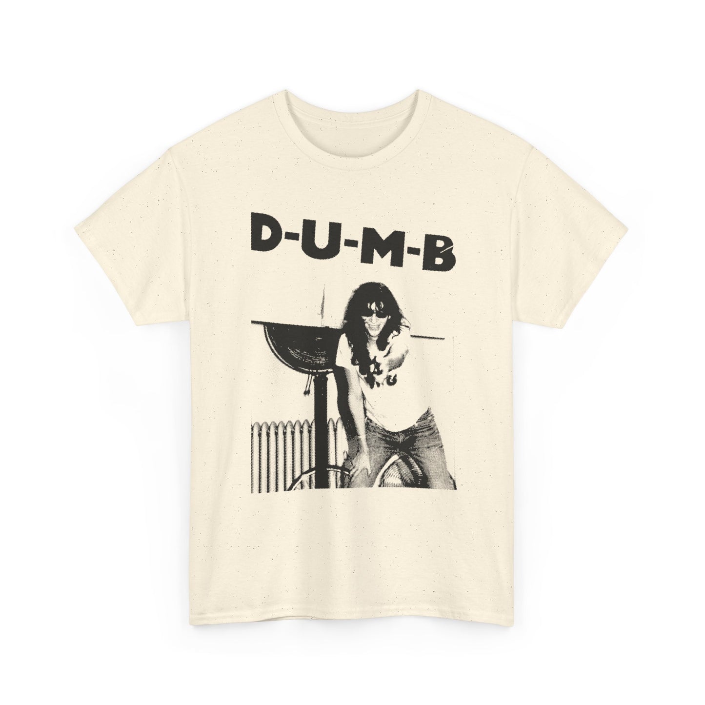joey ramone D-U-M-B pinhead lyric photo tshirt