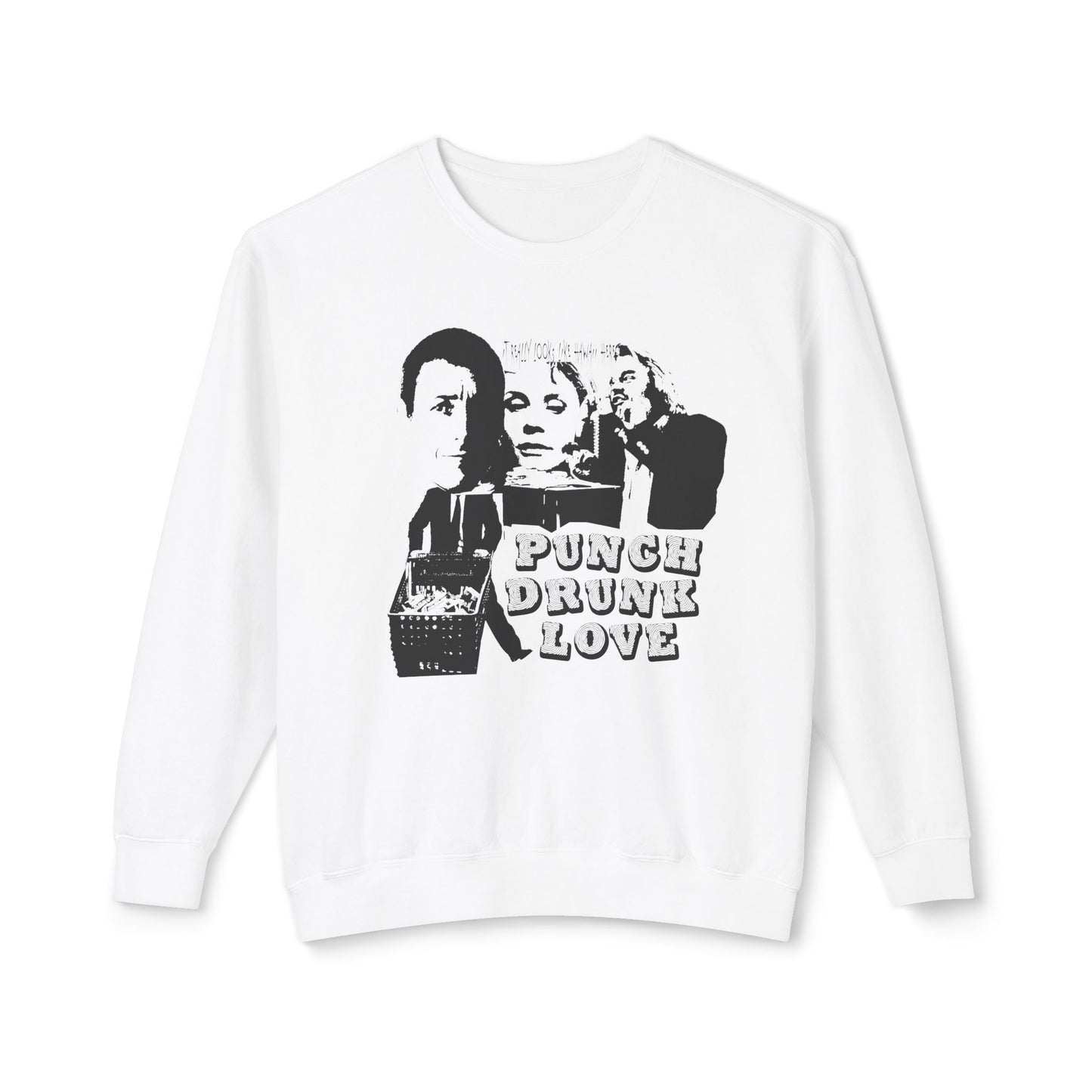 punch drunk love fan art flyer style 100% cotton sweatshirt