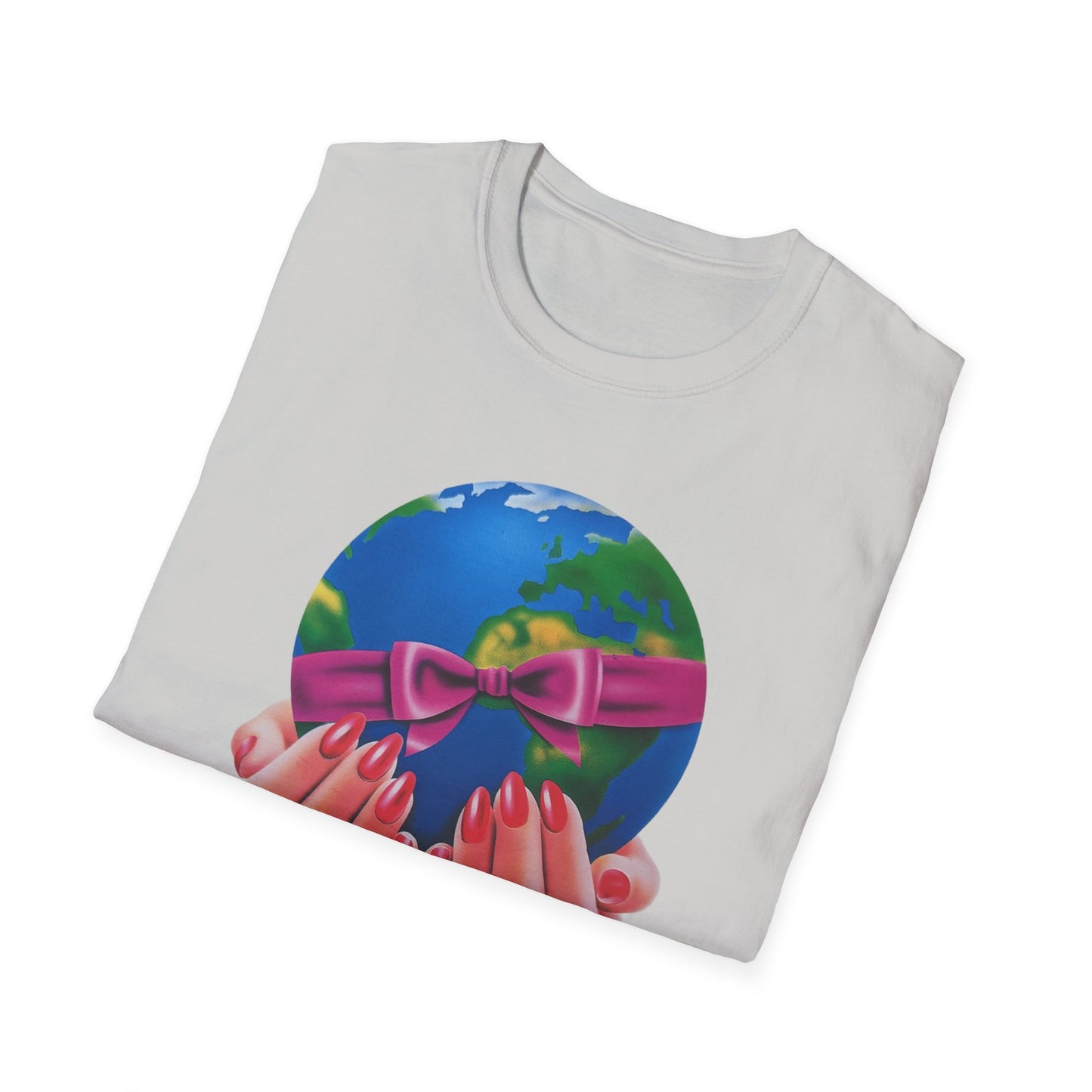 1980s graphic from a greeting card i'd give you the world tshirt