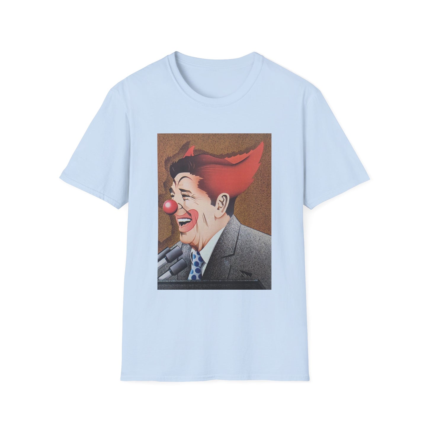 ronald reagan 40th US president clown tshirt