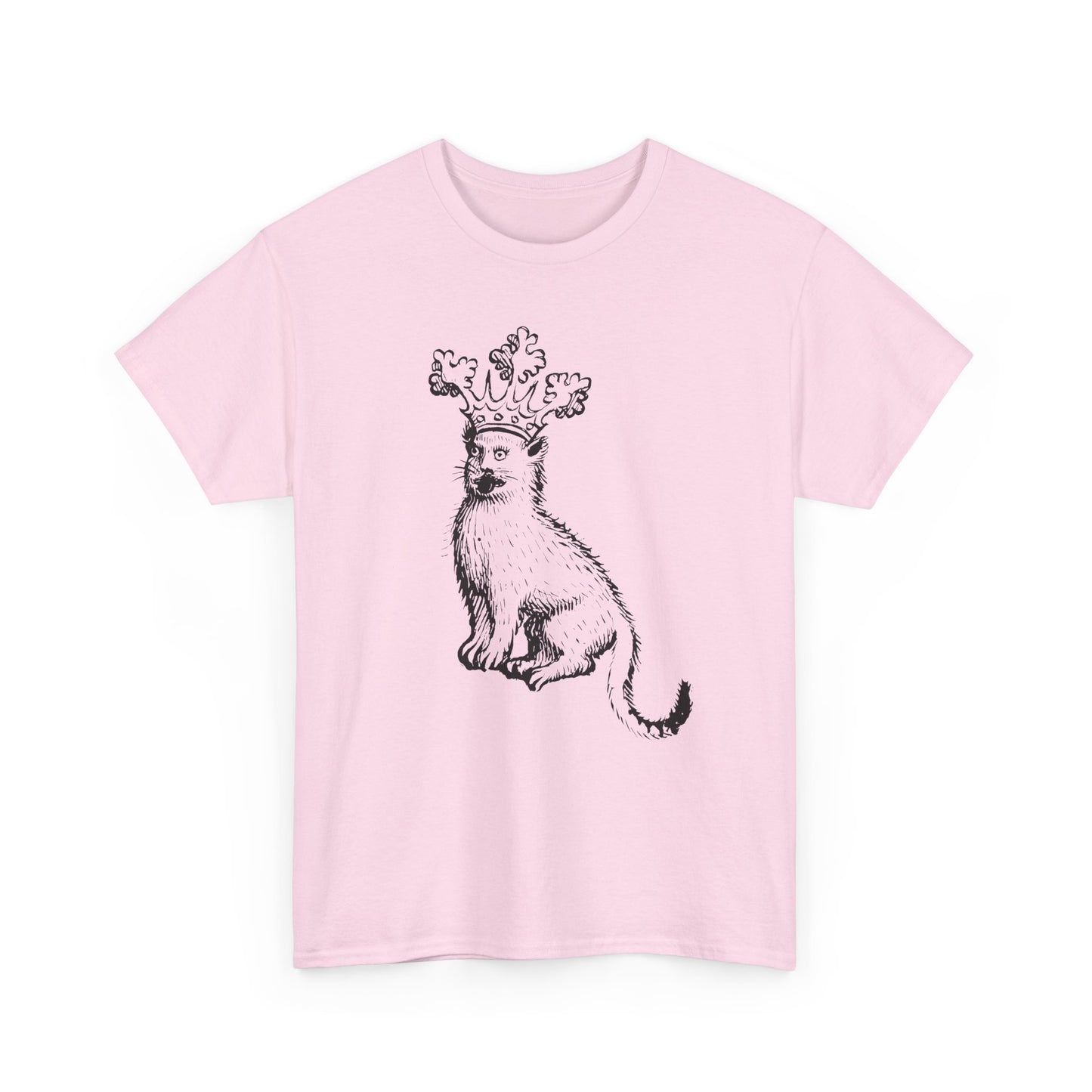 mid 1400s crowned cat from the scheibler armorial manuscript tshirt