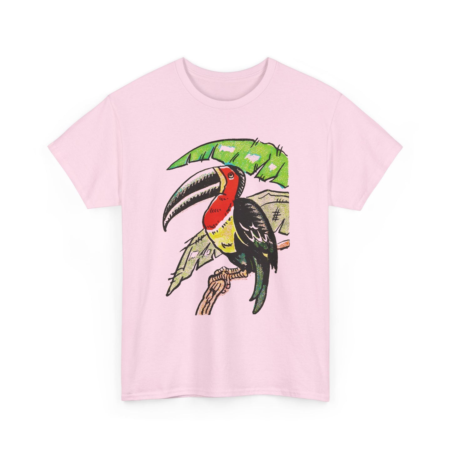 vintage 1920s travel poster toucan graphic reproduction tshirt