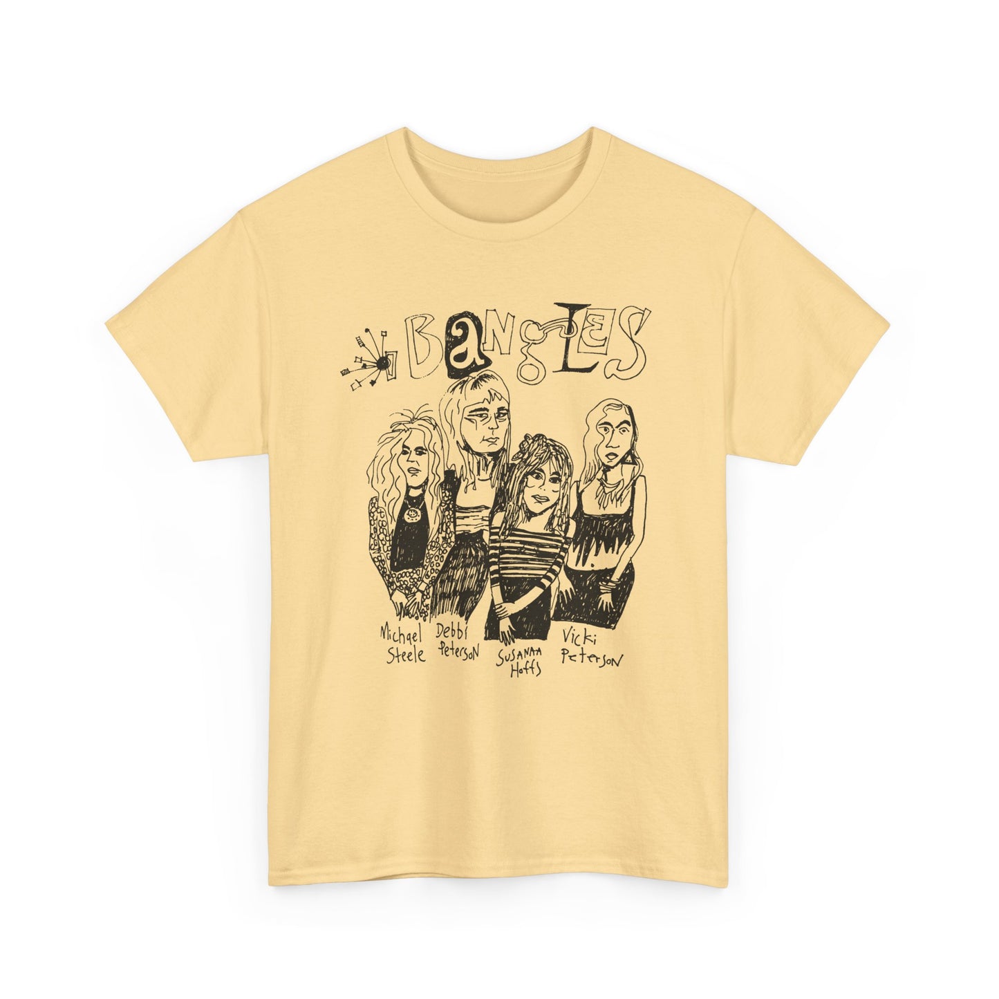the bangles band original drawing tshirt