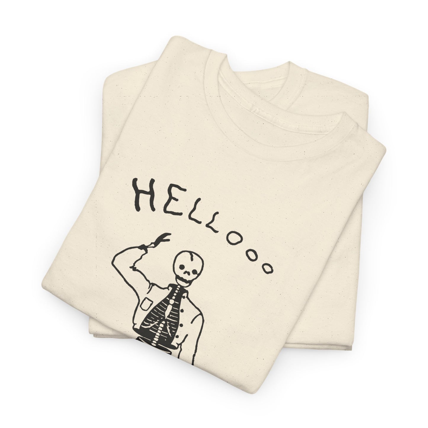 1953 the friendly skeleton illustration from the albuquerque journal reproduction tshirt