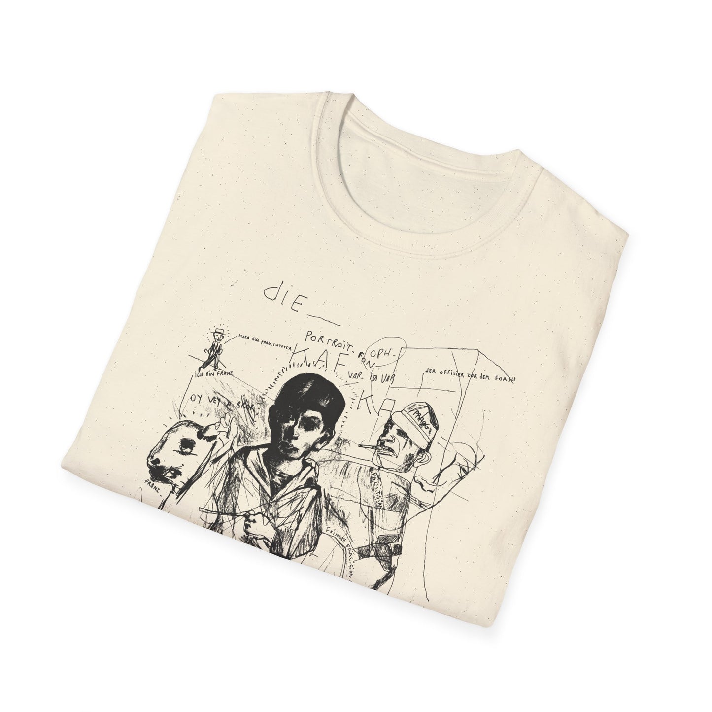 1985 stephane mandelbaum drawing die portrait von kafka tshirt