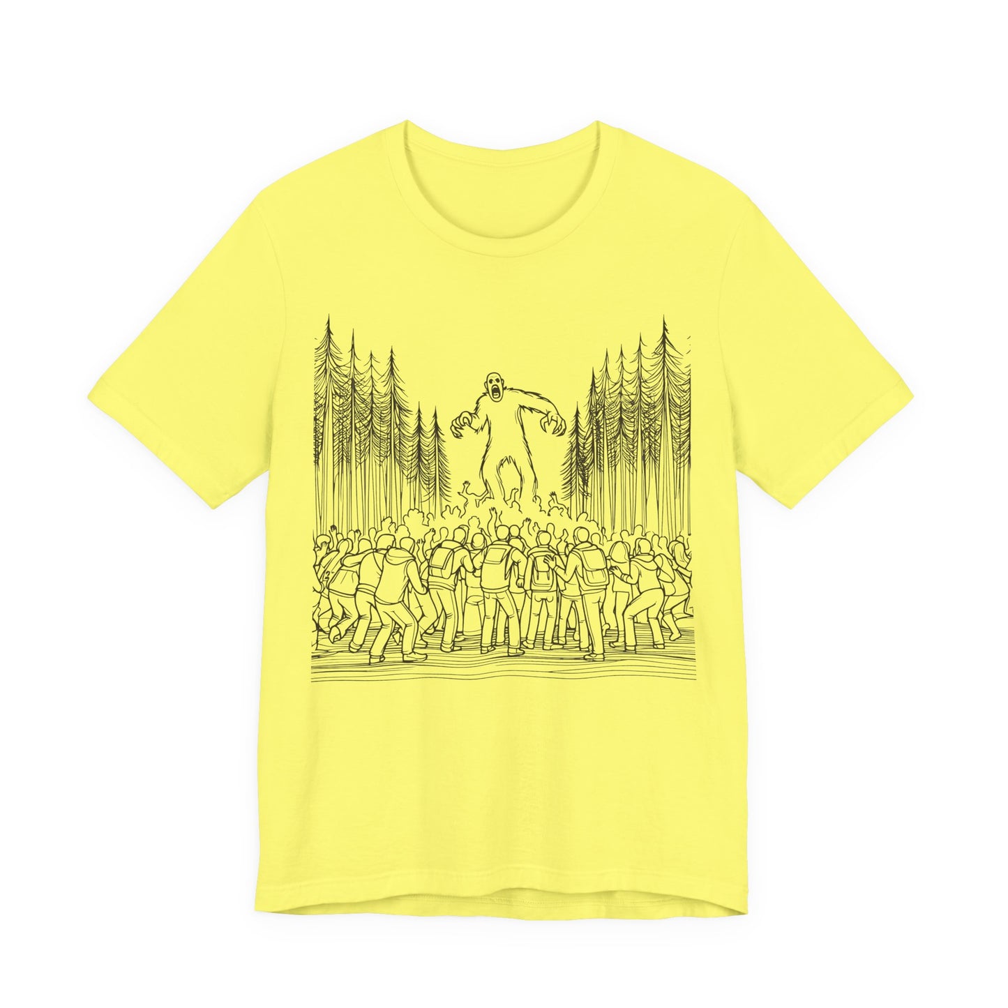 sasquatch attacks tshirt