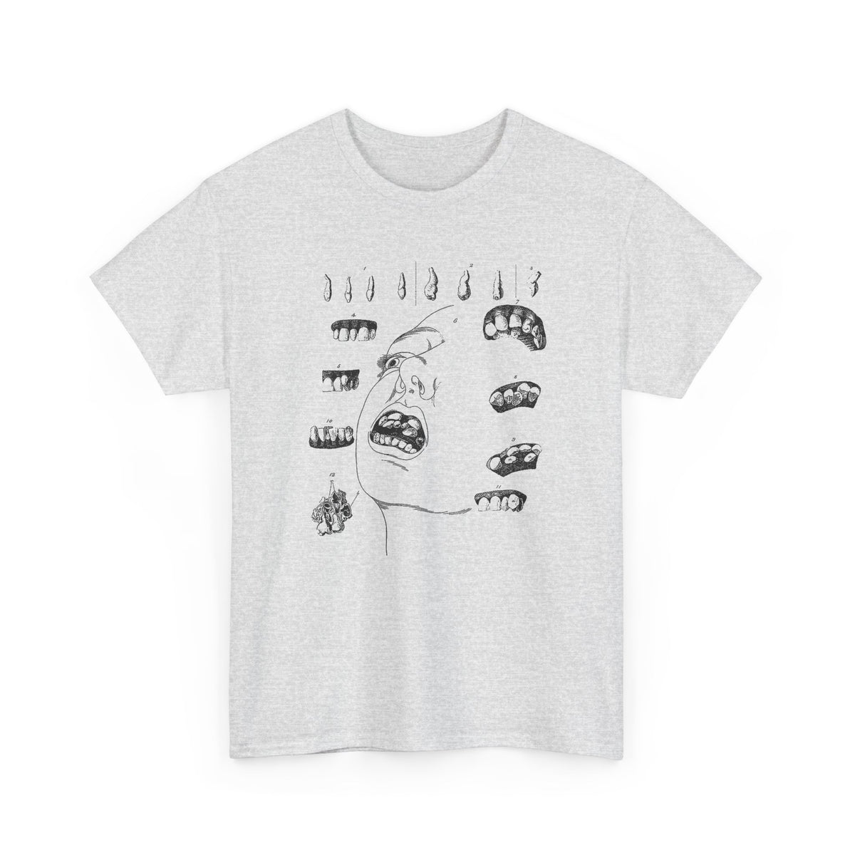 early 1800s disease of the human teeth dentistry illustration tshirt