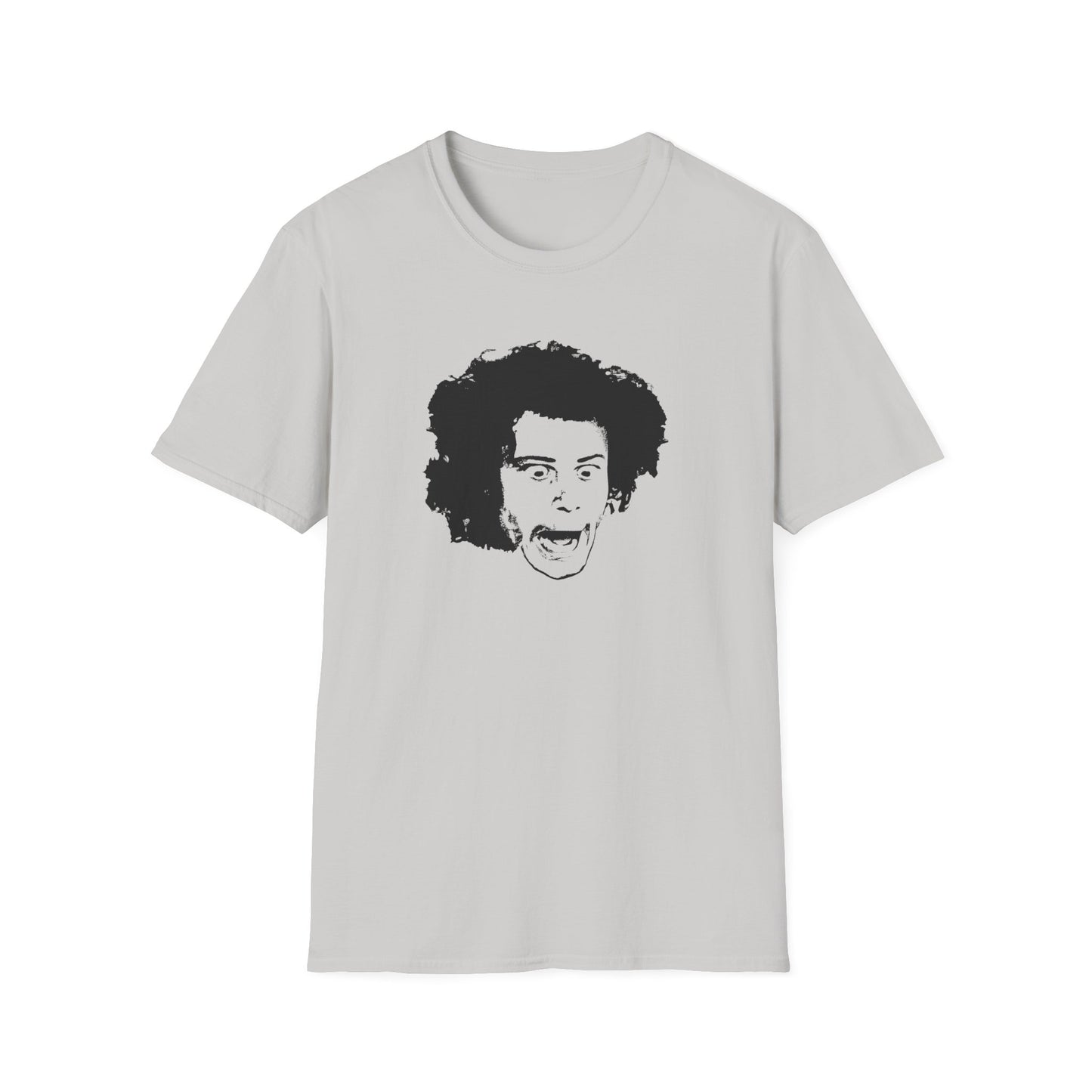 wild man fischer black stencil face tshirt