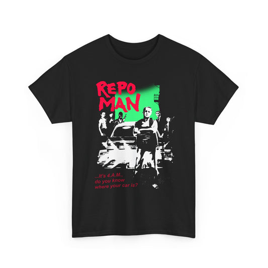 1984 repo man movie poster custom edit tshirt
