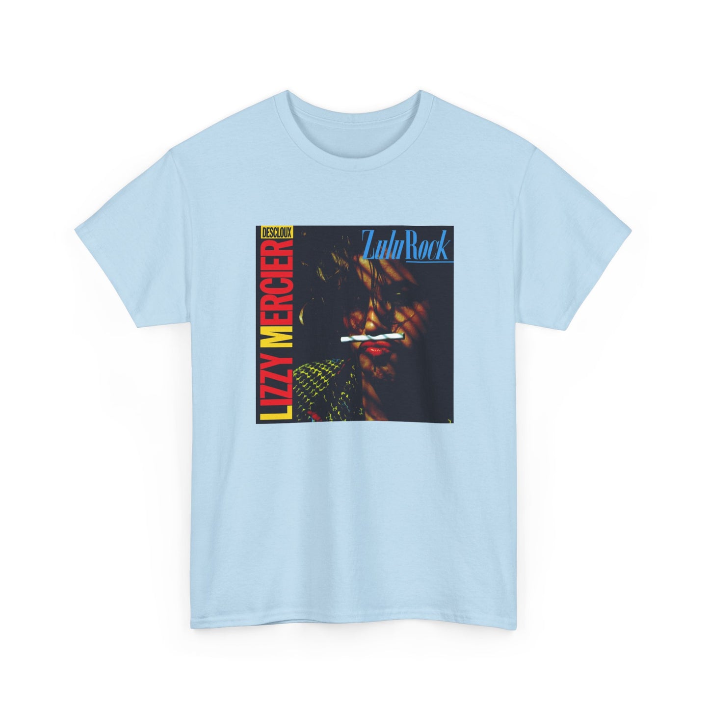 lizzy mercier descloux 1984 zulu rock album cover tshirt