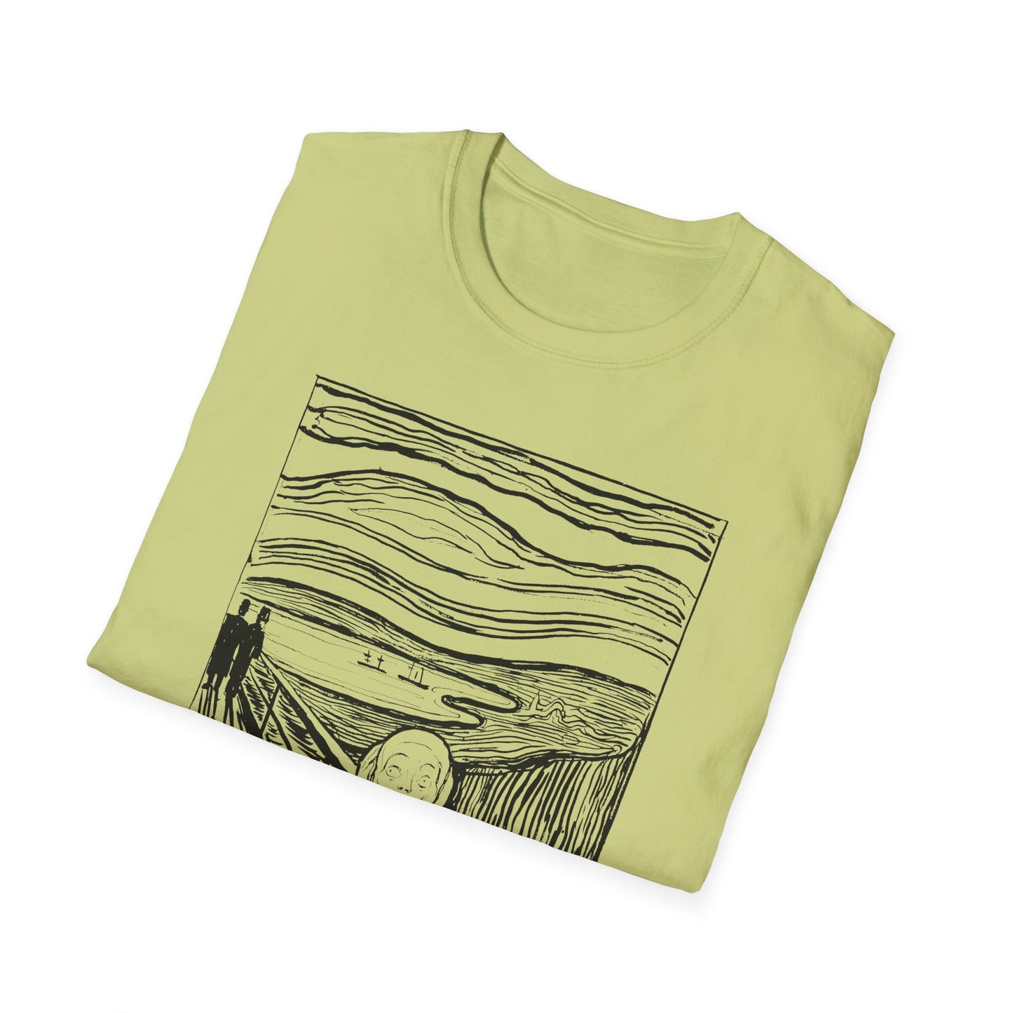 1895 lithography print of the scream by edvard munch tshirt