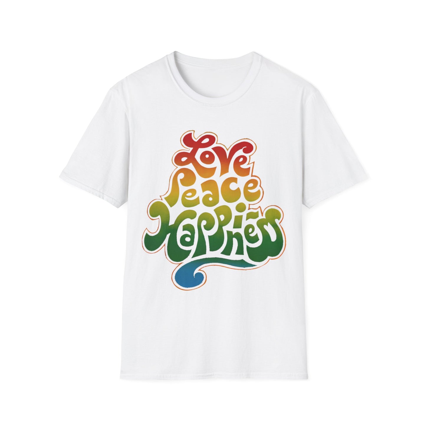 1970 love peace happiness vagabond creations poster tshirt