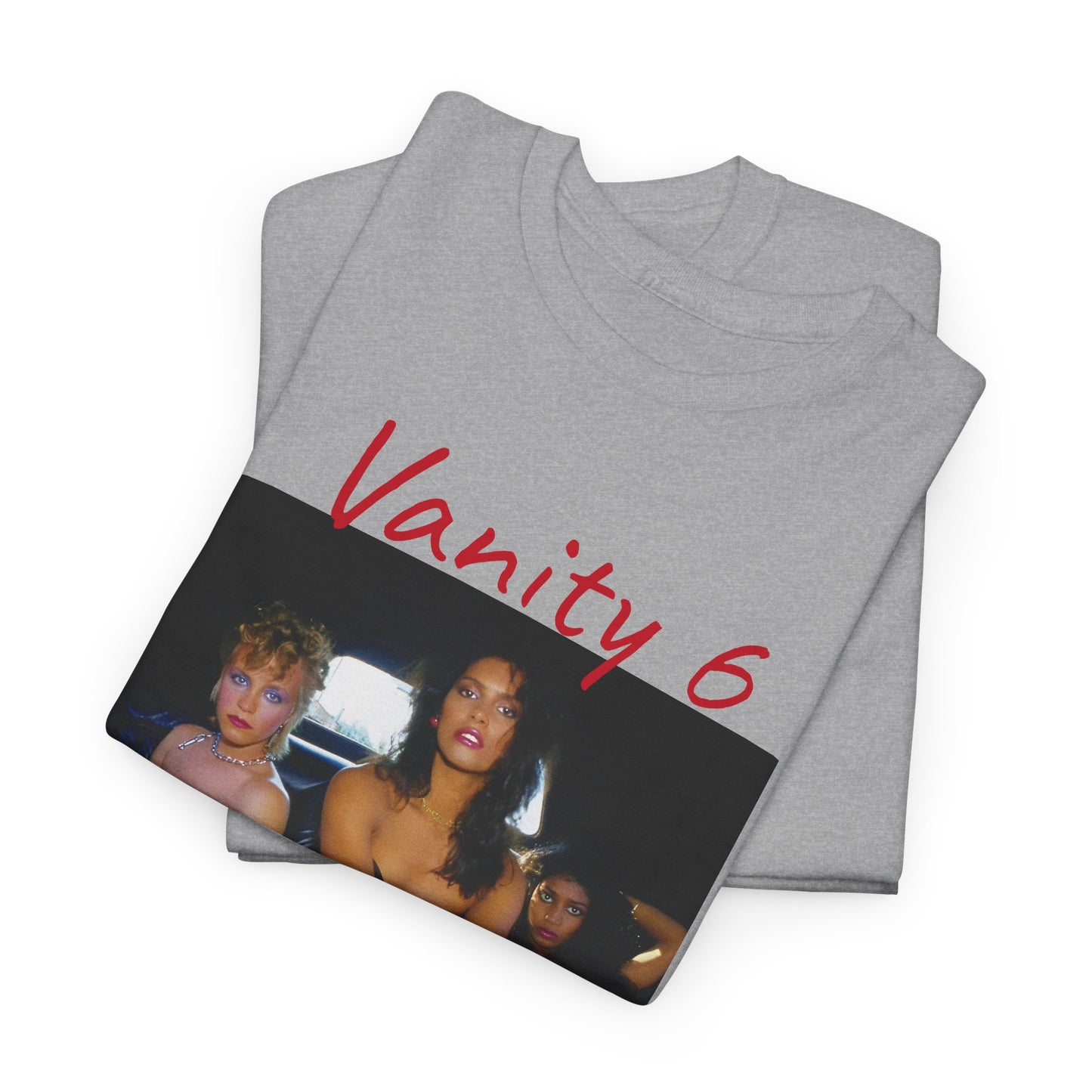 vanity 6 in a limousine tshirt
