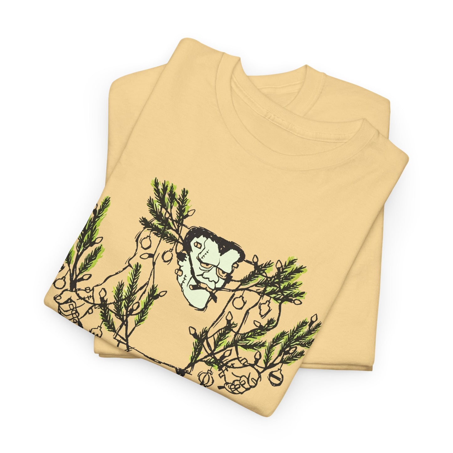 1974 monster holidays by norman bridwell frankenstein monster christmas tree disguise tshirt