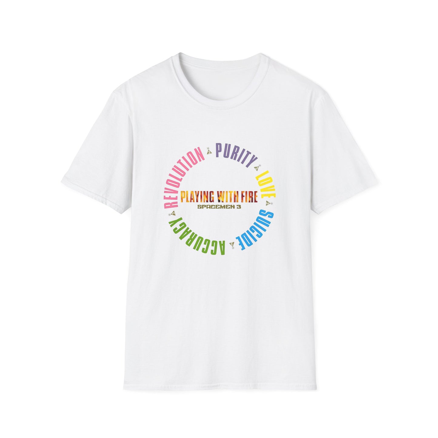 spacemen 3 1989 playing with fire album cover tshirt