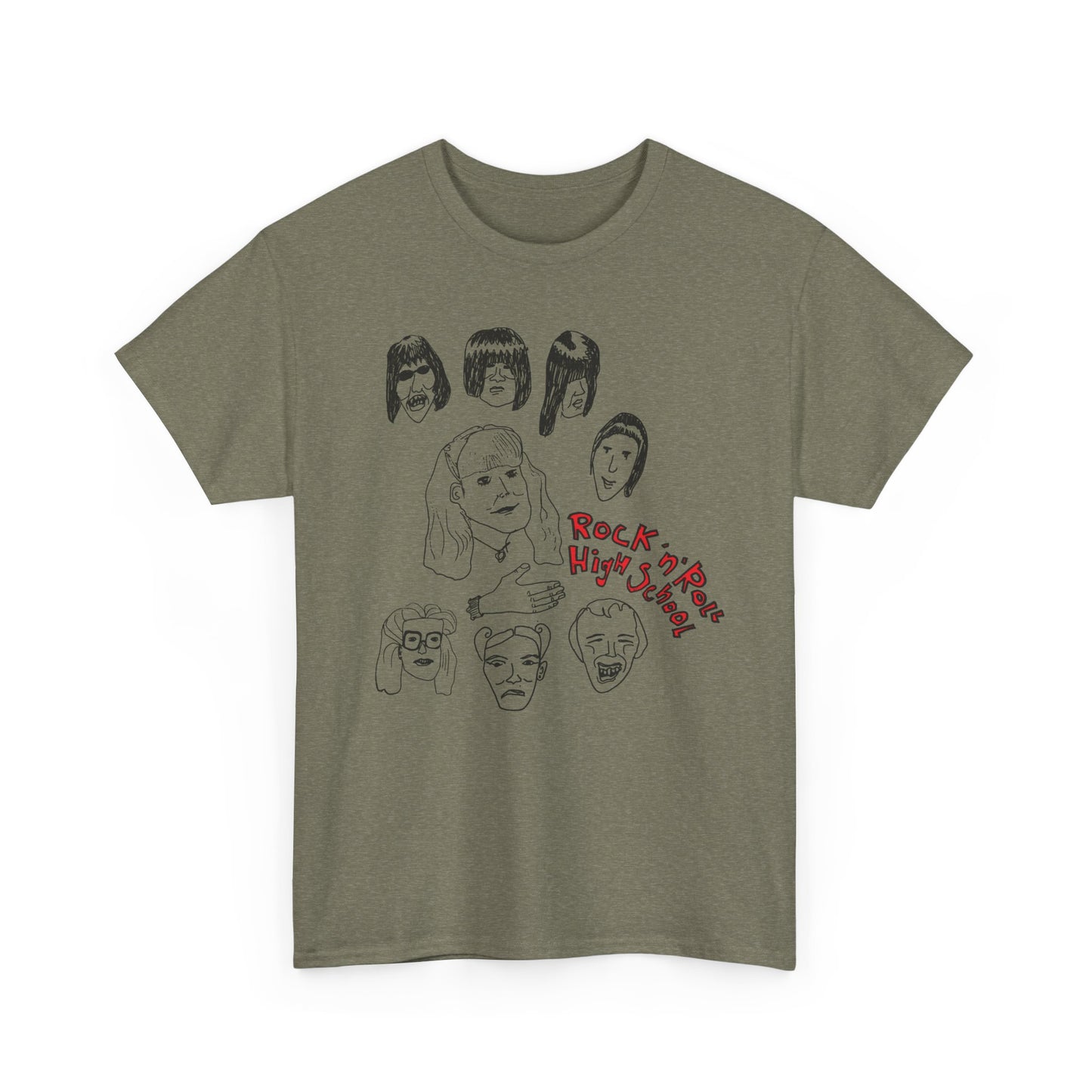 rock n roll high school bizarre original drawing tshirt